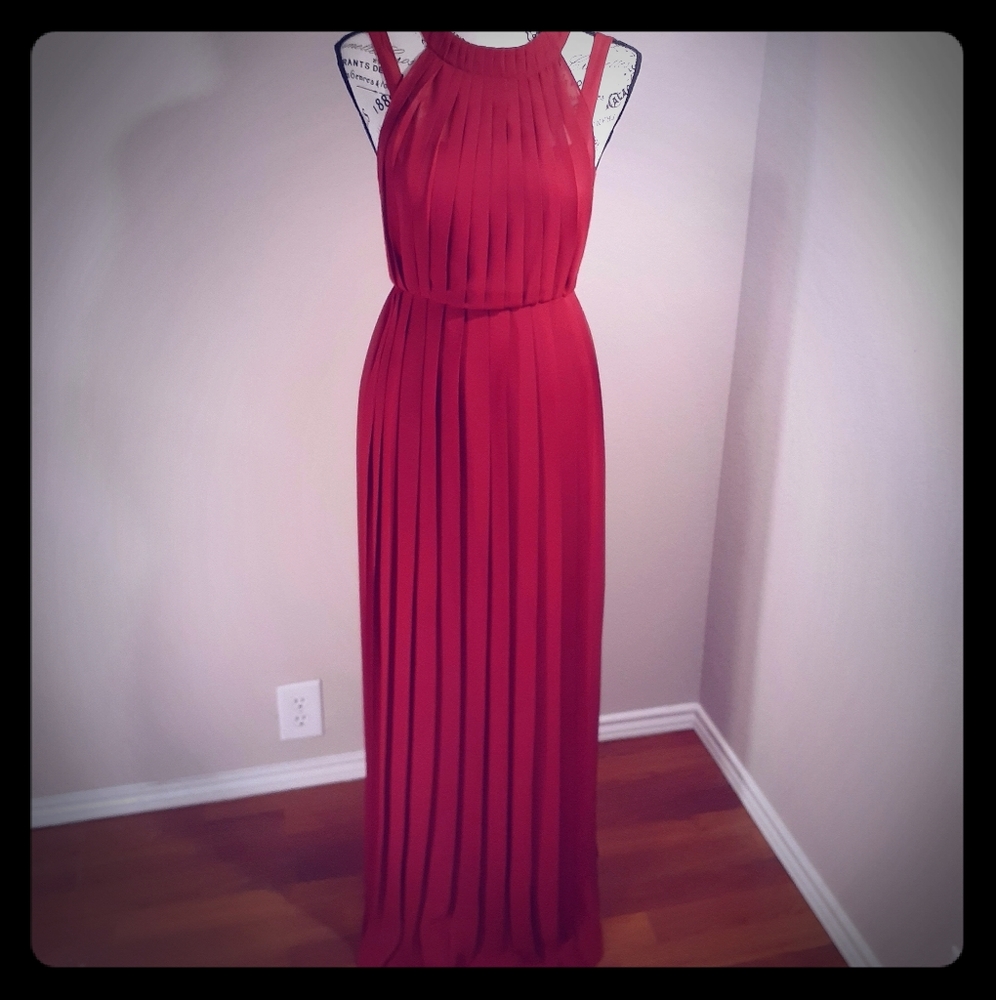 NWT Wine Colored Long Formal BCBG Dress